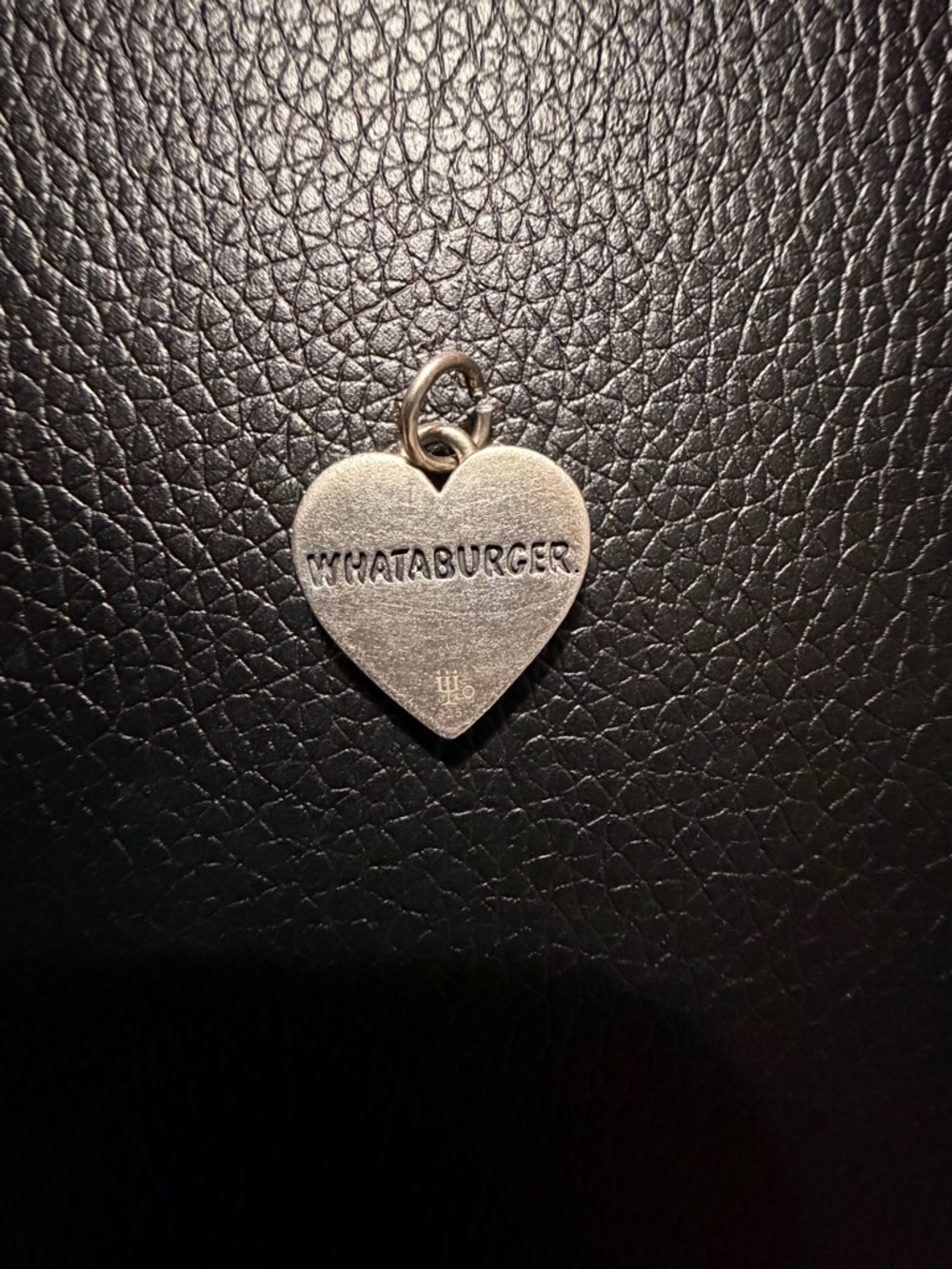 James Avery Heart Charm Pendant in Silver Tone